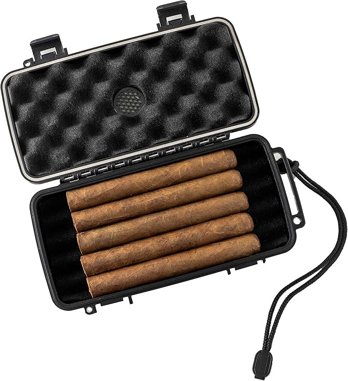 Pardo Cigar Humidors with Built-in Humidifier Disc - Airtight, Waterproof & Durable Humidor Cigar... | Amazon (US)