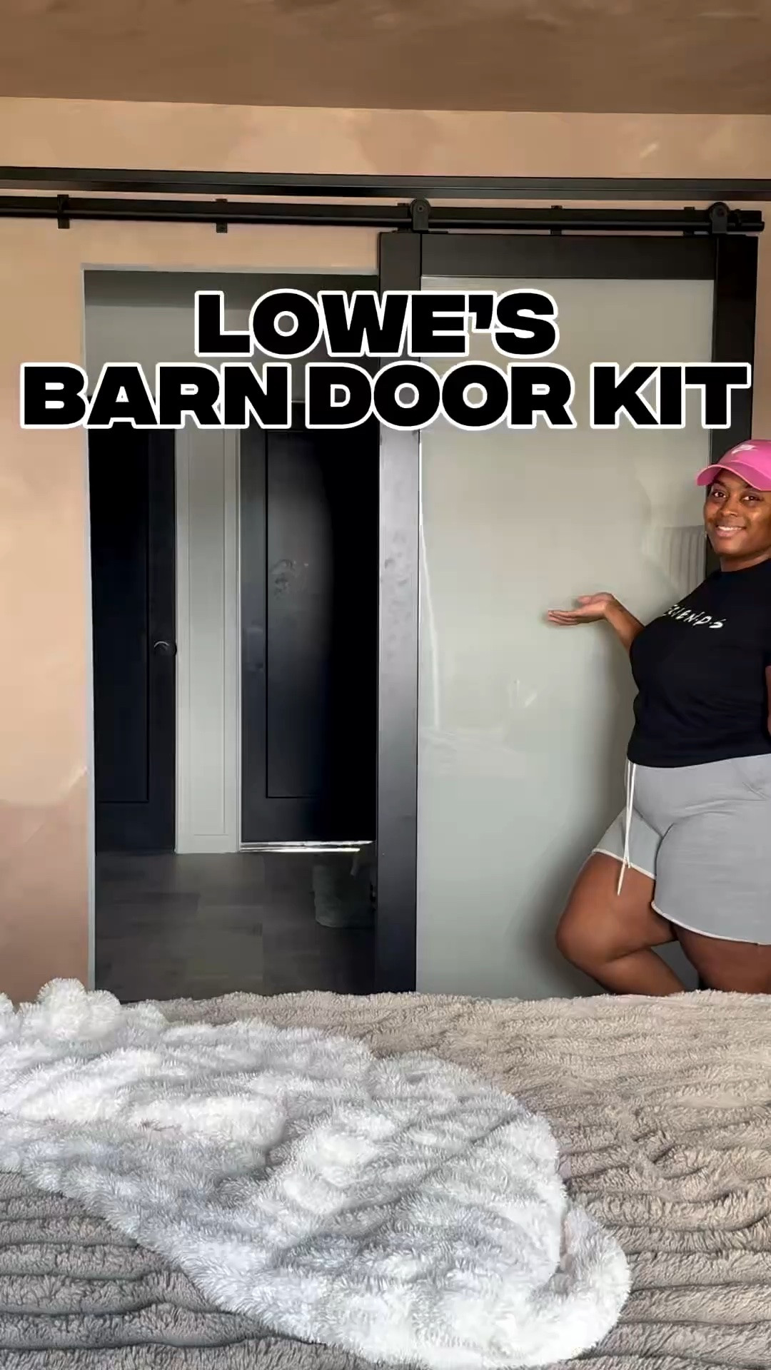 Install our Reliabilt Barn Door Kit from @lowes for our primary bedroom 

#diy #home #barndoor

#LTKvlog #LTKHome