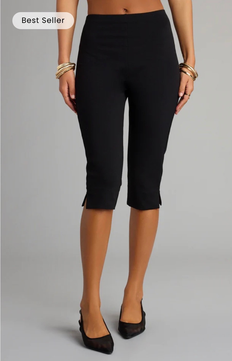 Forever On Trend High Rise Ponte Capri Pants