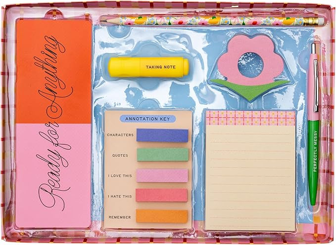 ban.do Reading Kit for Book Lovers with Wooden Book Holder, Bookmark, Eraser & More, Gift Set for... | Amazon (US)