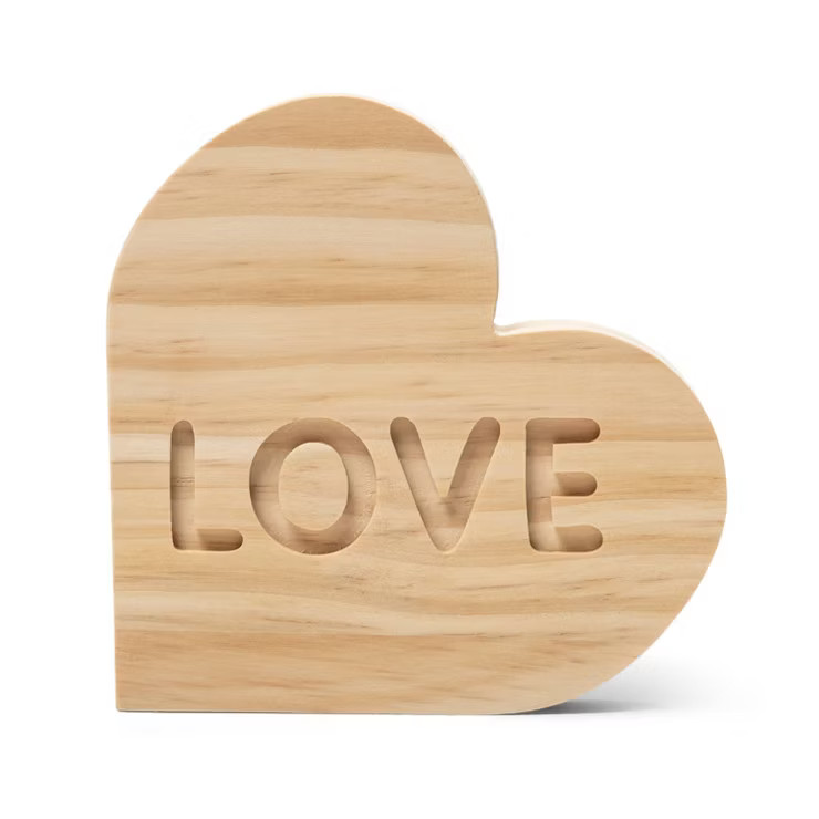 Valentine's Day Conversation Heart Wood Base - Mondo Llama™ | Target