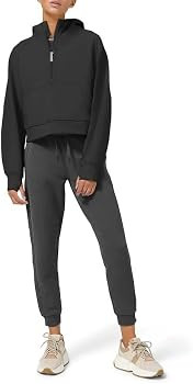 LASLULU Womens Fleece Hoodies Pullover 1/2 Zip Up Sweatshirts Long Sleeve Sweater Workout Jacket ... | Amazon (US)