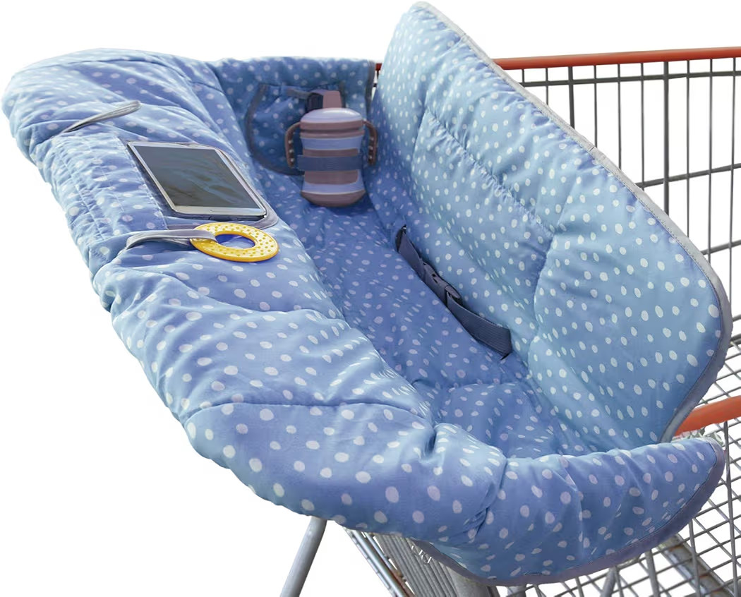 Suessie Shopping Cart Cover and High Chair Cover, Blue Dots | Amazon (US)