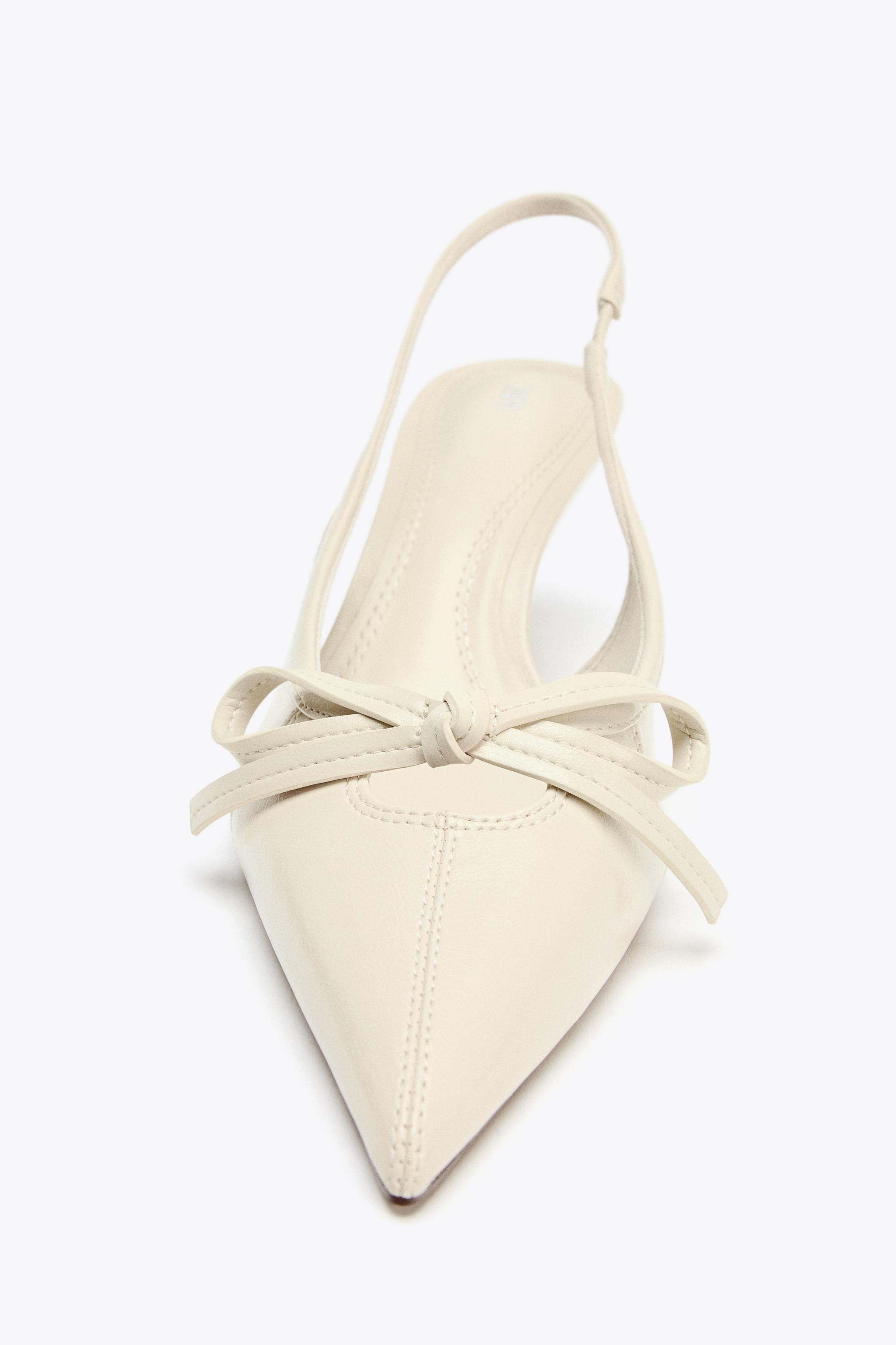 BOW SLINGBACK SHOES | Zara US
