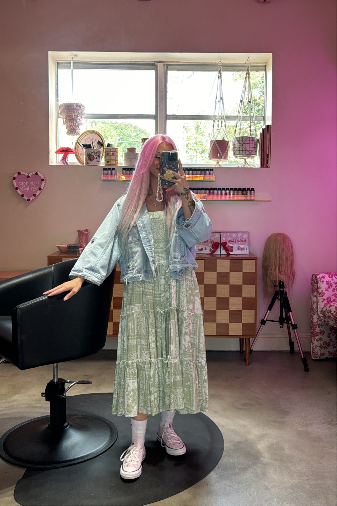 dress as a skirt 🤌🏼 
skirt is sold out but sign up for restock!! linking other cuties that could potentially be worn as a dress :) 
Jean jacket is thrifted - linking what I can find that’s similar 🤍
Cksquared code: allynicole
Pink lily code: ALLY
