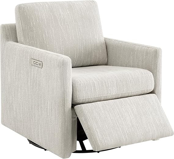 CHITA Swivel Accent Chair with Electric Footrests, FSC Certified Upholstered Living Room Sofa Cha... | Amazon (US)