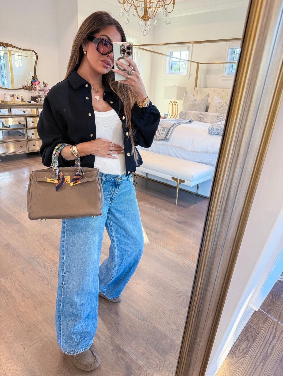 These jeans are on sale for 15% off! These are the best low rise jeans that are flattering! 
I’m wearing a size small in tops and size 28 in jeans! 

Zara finds, Zara fashion, Mules, Clogs, Hermes Lookalikes, Etoupe Birkin, Bomber Jacket, Jeans, Winter outfit, Winter fashion, Statement Coats, Gift Guide, Emily Ann Gemma 

#LTKootd #LTKHoliday #LTKSaleAlert