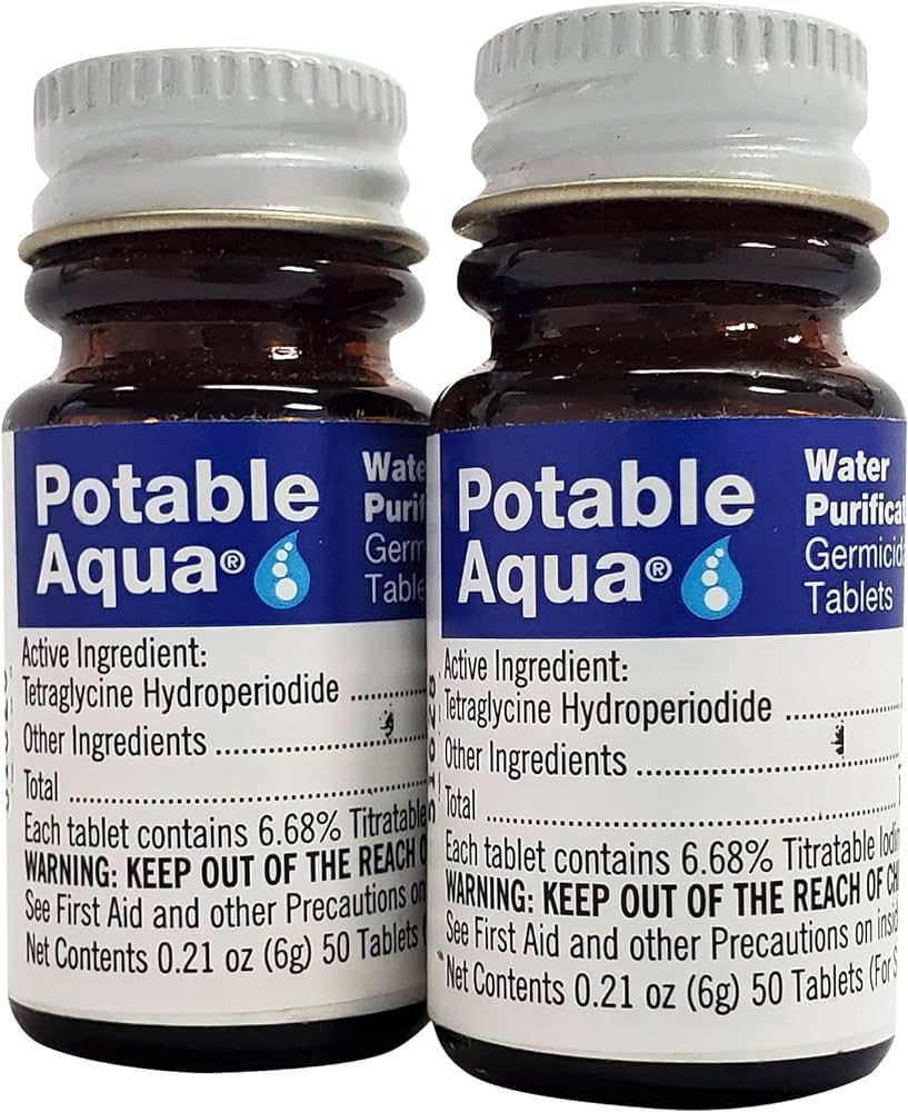 Potable Aqua Water Purification Tablets, Portable and Effective Water Purification Solution for C... | Amazon (US)