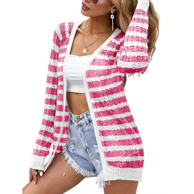 Lightweight Summer Cardigan for Women Spring Netted Crochet Cardigans Sweaters Rose Red M | Target