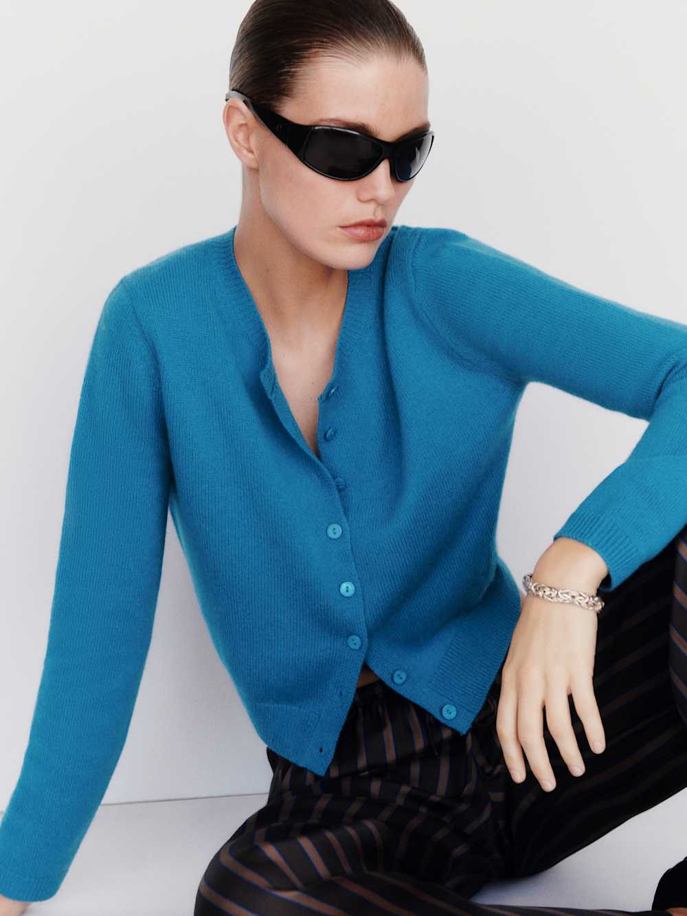 Clara Cashmere Crew Cardigan | Reformation (Global)
