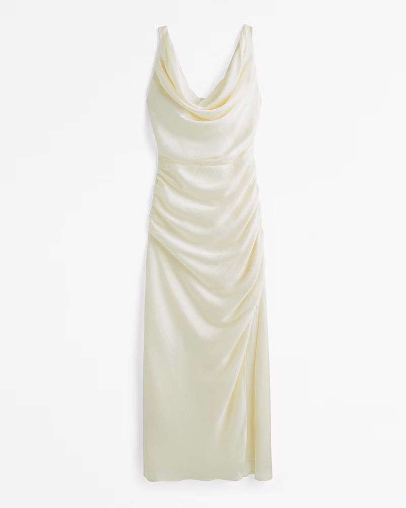 Cowl Draped Maxi Dress | Abercrombie & Fitch (US)