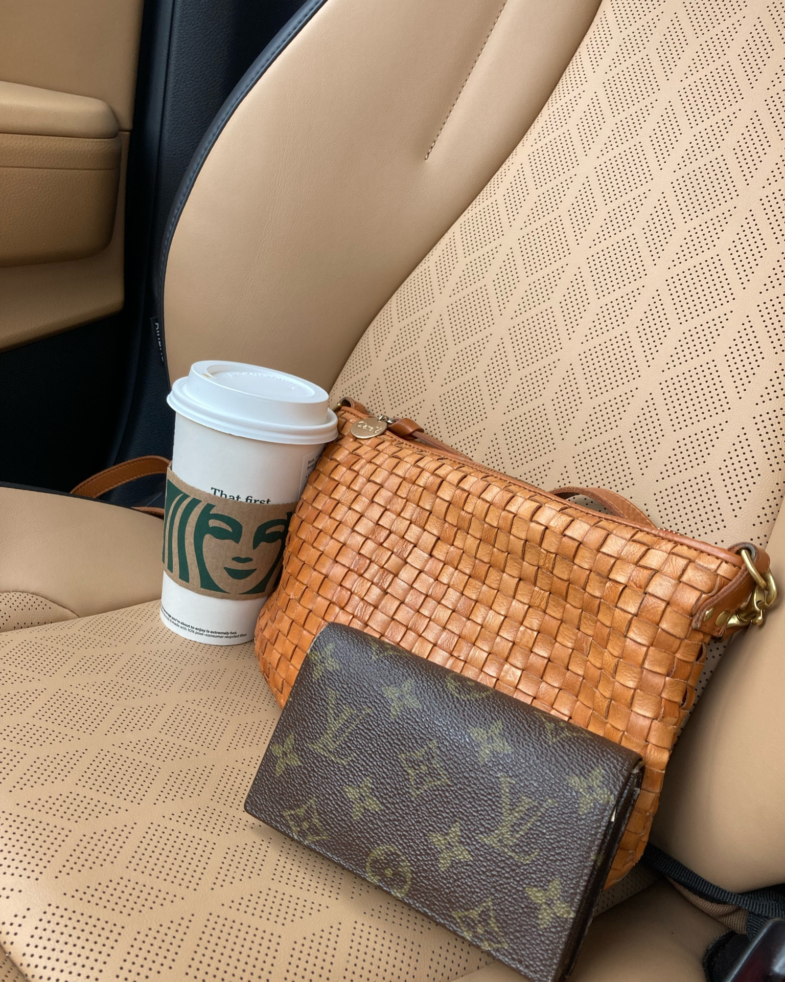 ✨Daily Essentials✨

Starbucks, chic accessories, and a love for secondhand treasures! My ultimate hack? Buying designer goods secondhand—like this gorgeous LV wallet and woven bag that add a touch of luxury to every day without breaking the bank. 👜☕️ 

Swipe up on my Like to Know It to shop my style and discover how to snag designer finds at a fraction of the cost! Trust me, it’s the best way to elevate your everyday look while saving big. ✨ #SecondhandSteals #DesignerOnABudget