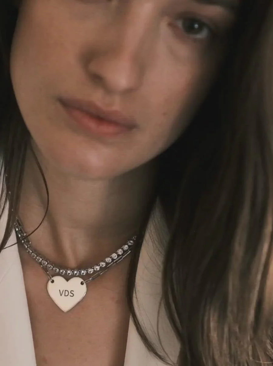 JAMES BEZEL, LAB-GROWN WHITE SAPPHIRE SILVER RIVIÈRE NECKLACE | Dorsey