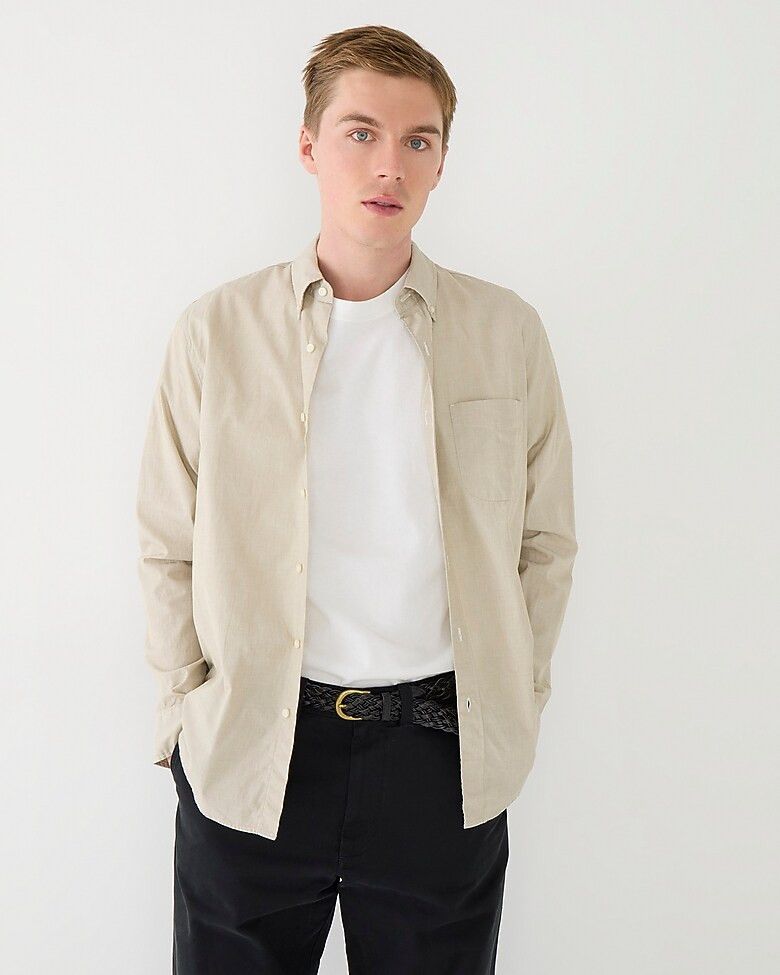 Secret Wash cotton poplin shirt | J. Crew US