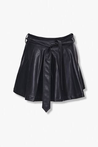 Faux Leather Belted Mini Skirt | Forever 21 (US)