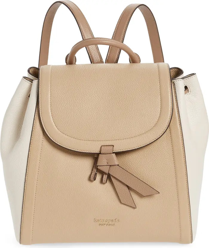 kate spade new york knott colorblock pebbled leather medium backpack | Nordstrom | Nordstrom