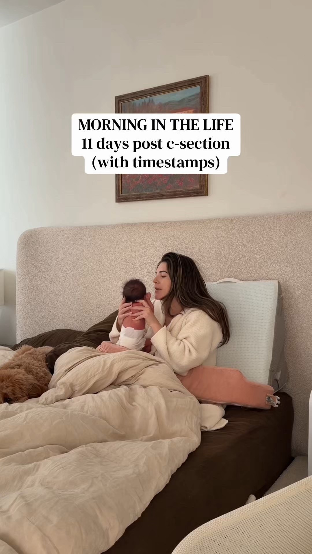 Morning routine, newborn items, postpartum outfitts