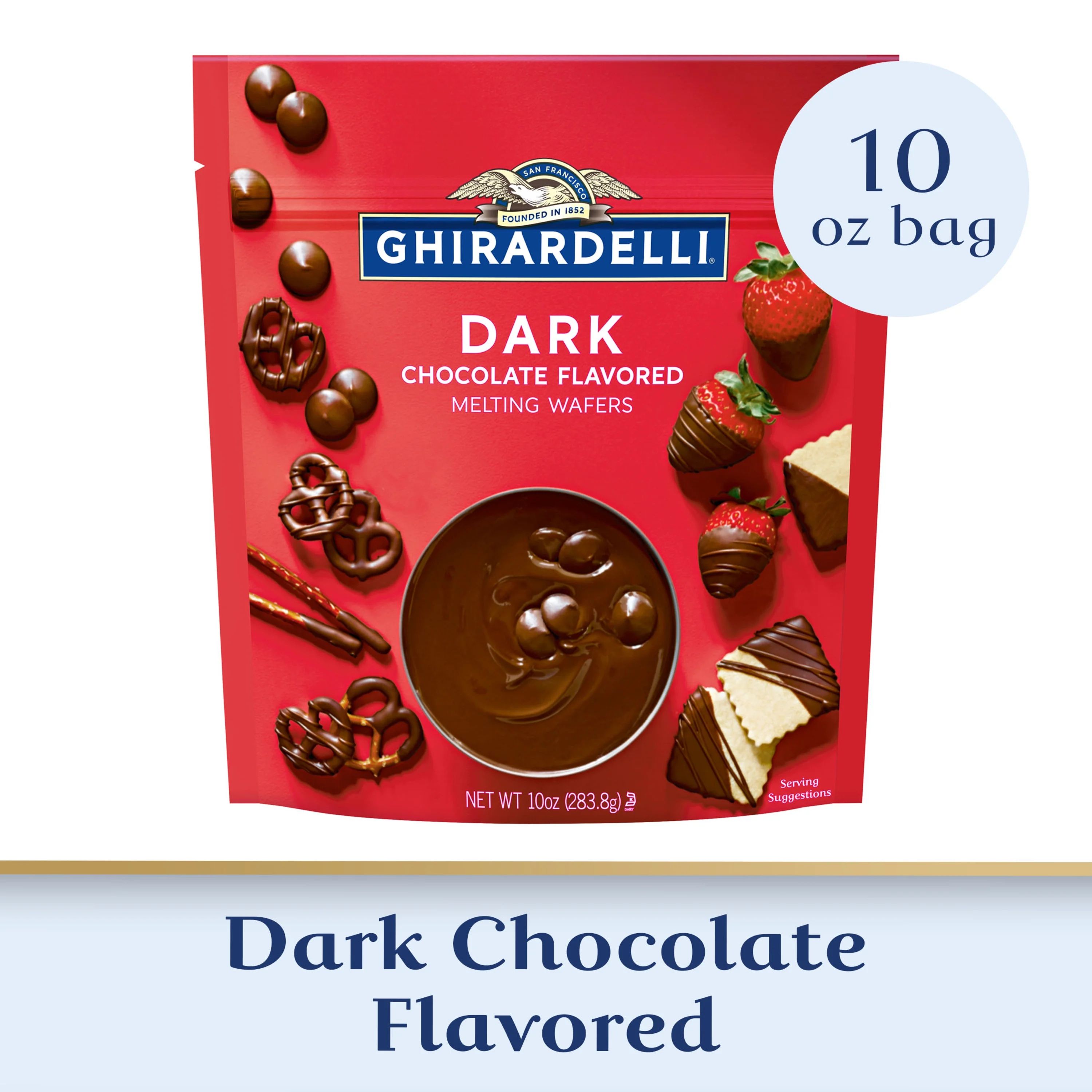 GHIRARDELLI Dark Chocolate Flavored Melting Wafers, 10 oz Bag | Walmart (US)