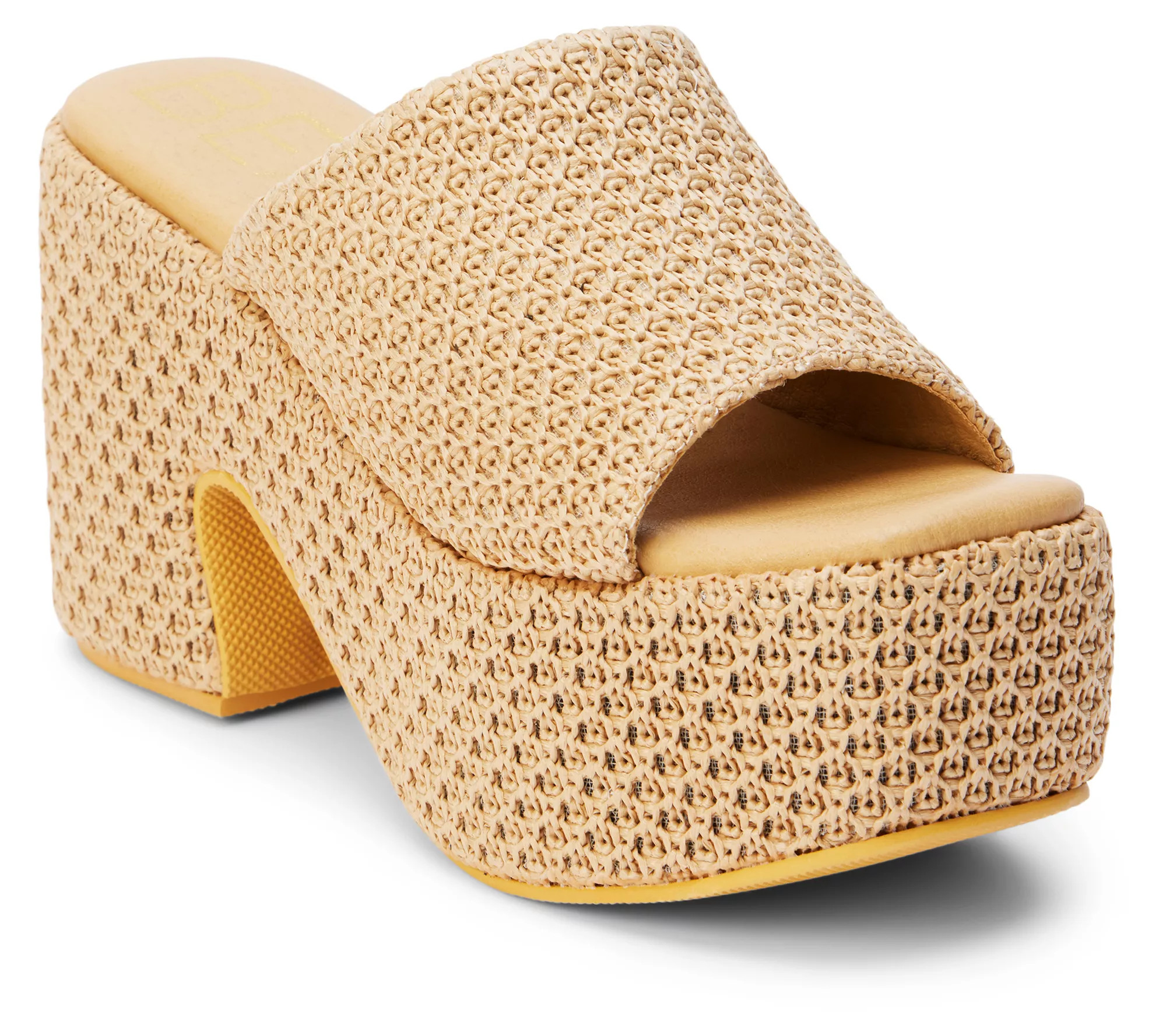 Beach by Matisse Chunky Raffia Platform Sandal- Como - QVC.com | QVC