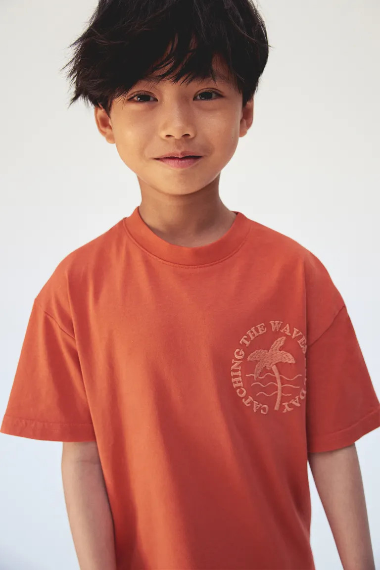 Motif-detail Cotton T-shirt | H&M (US + CA)