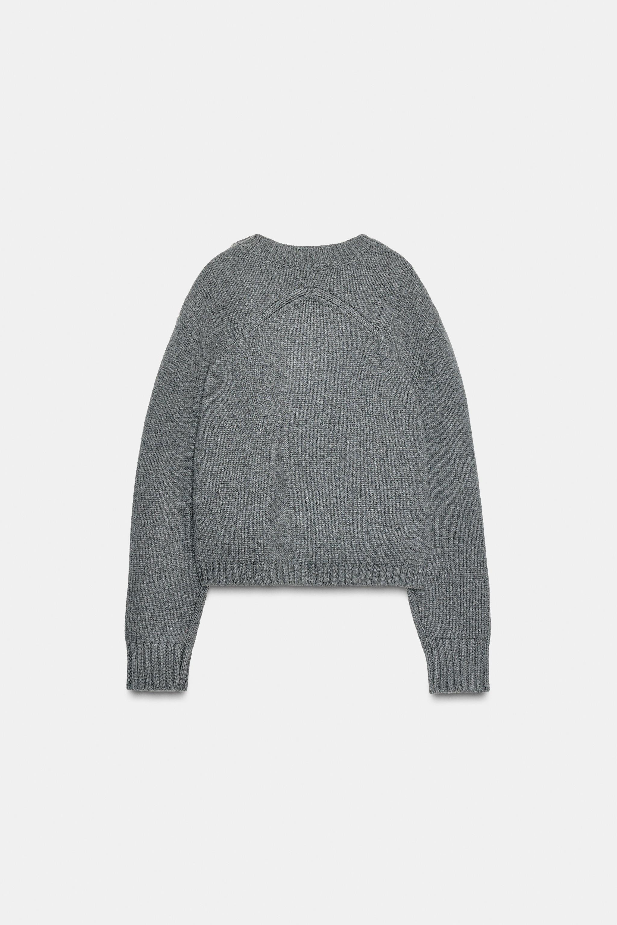 KNIT SWEATER WITH BACK DETAIL | Zara US