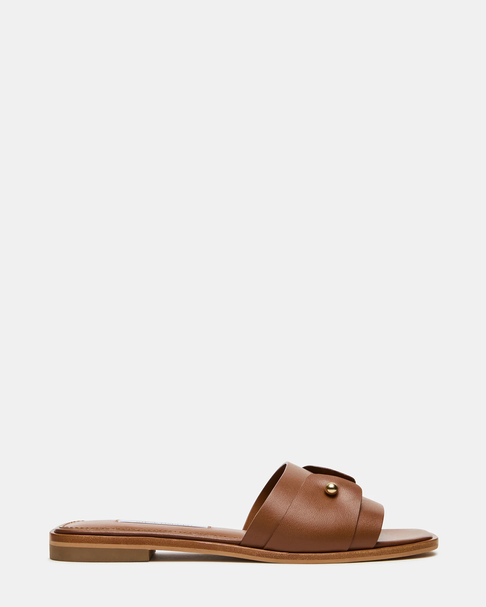 Steve Madden Women's Hasten Slide Sandals - Brown - Size 10 - Leather | Steve Madden (US)