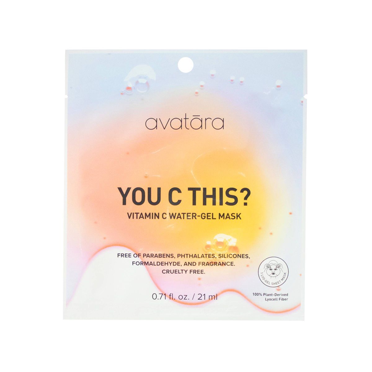 Avatara Vitamin C Water Gel Face Mask - 0.71oz | Target