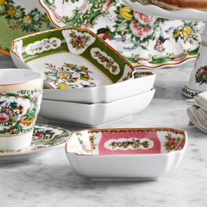 Famille Rose Square Dipping Bowls, Set of 4 | Williams-Sonoma
