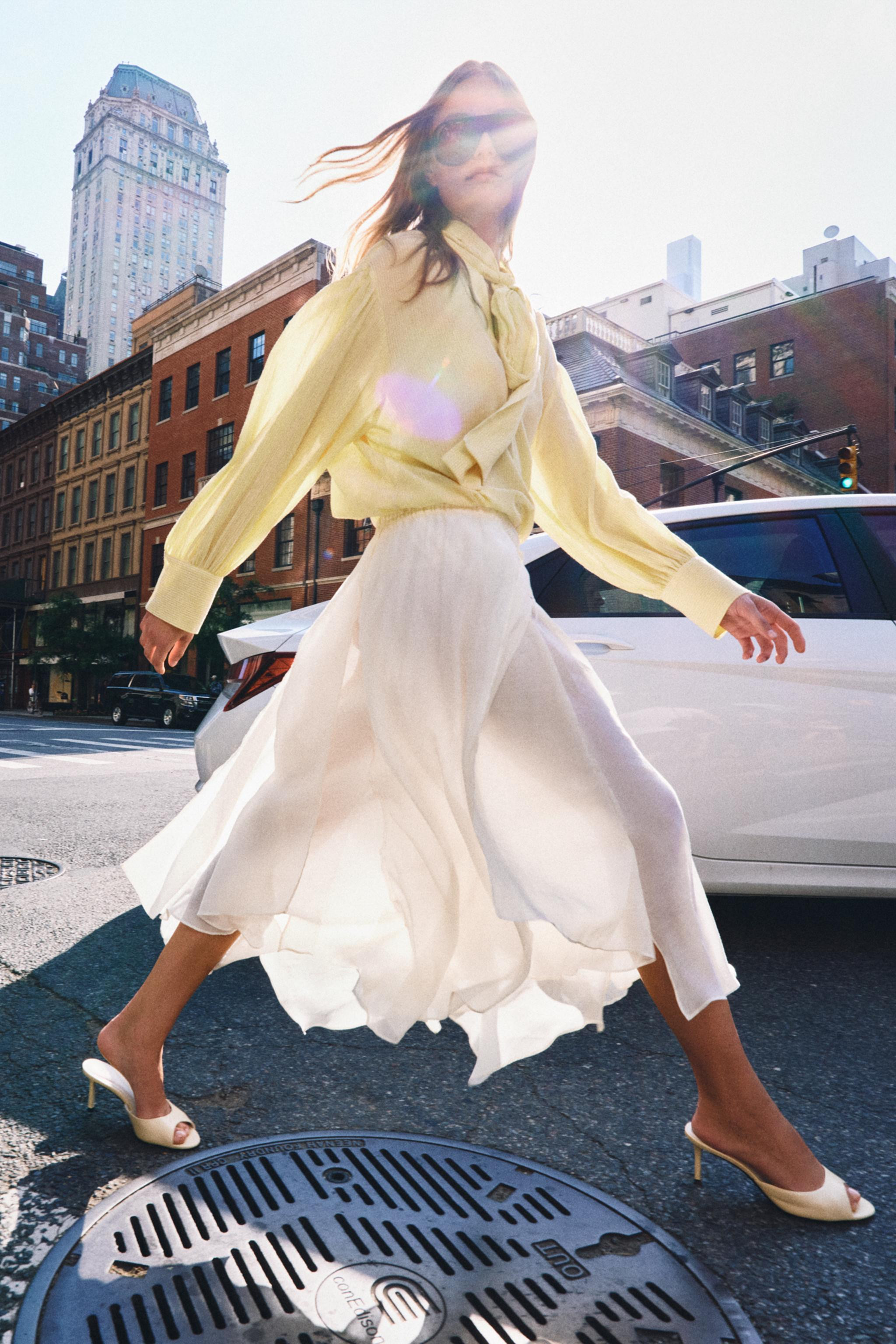 ZW COLLECTION FLOWY MIDI SKIRT | Zara US