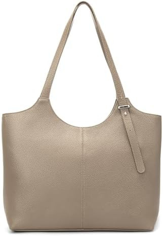 befen Genuine Leather Tote Bags for Women, Real Leather Shoulder Handbags Satchel Purses with Adj... | Amazon (US)