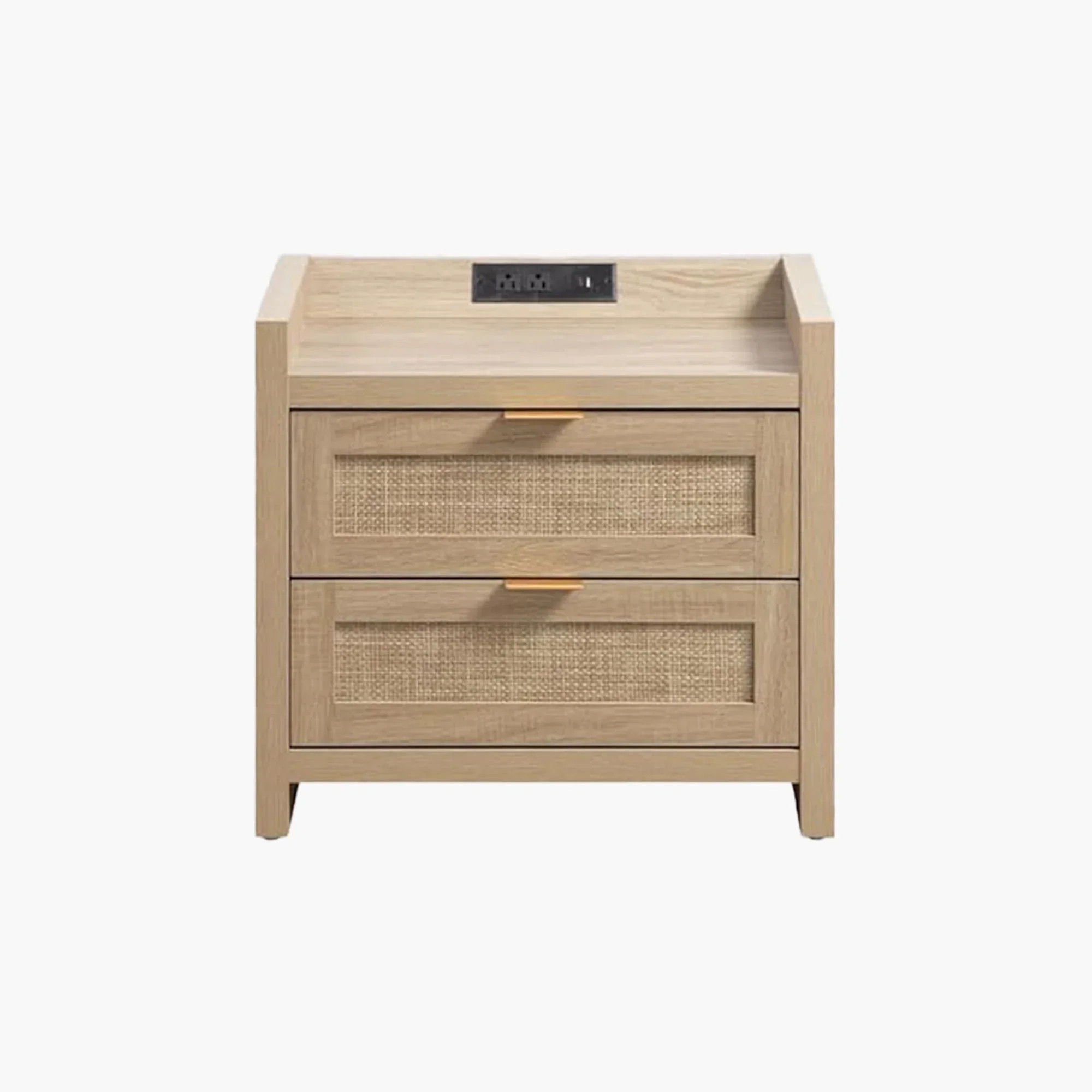Savanna Nightstand with Charging Station | SICOTAS
