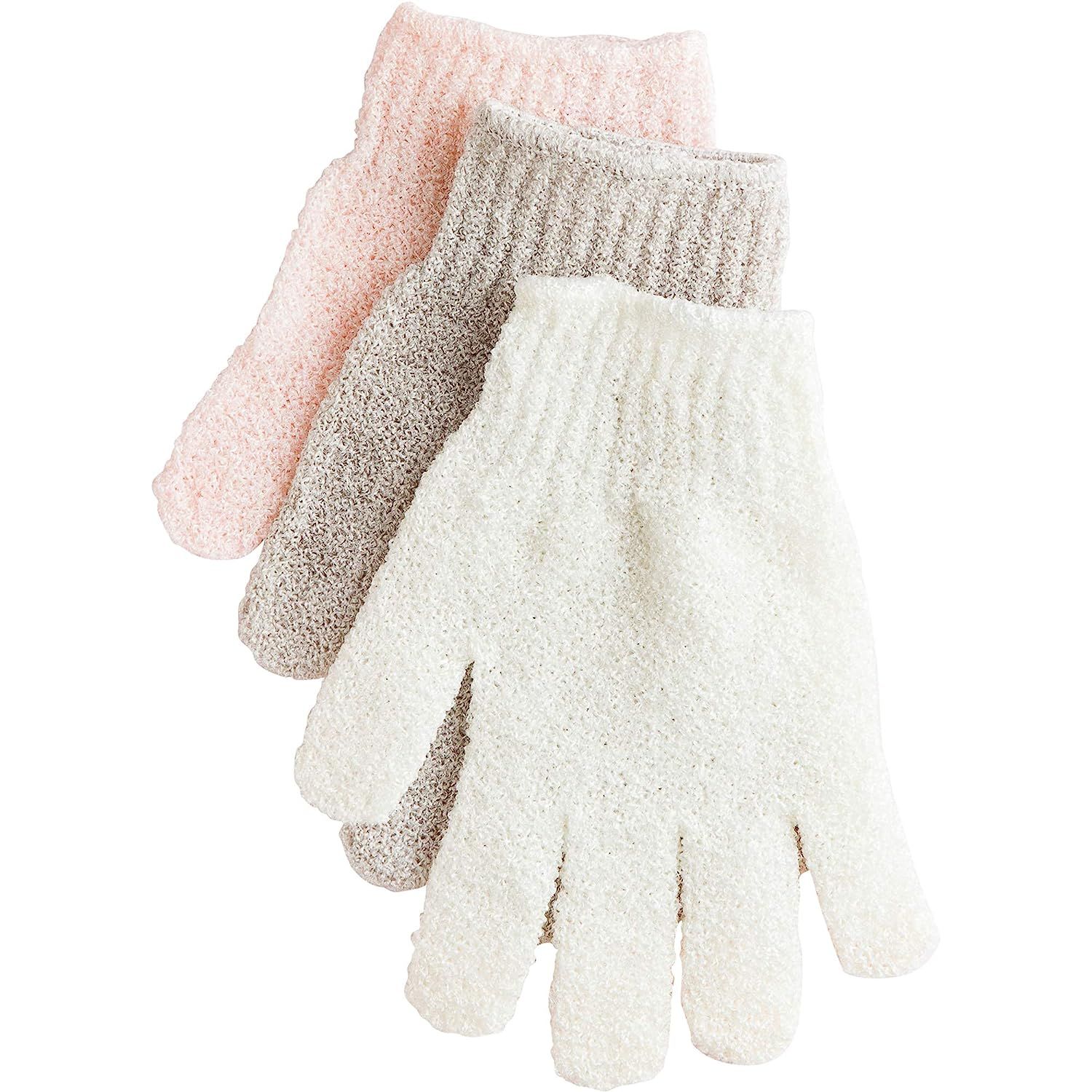 Urbana Exfoliating Gloves for Shower, Bath, and Cleansing – Assorted Colors, 1 Pair | Amazon (US)