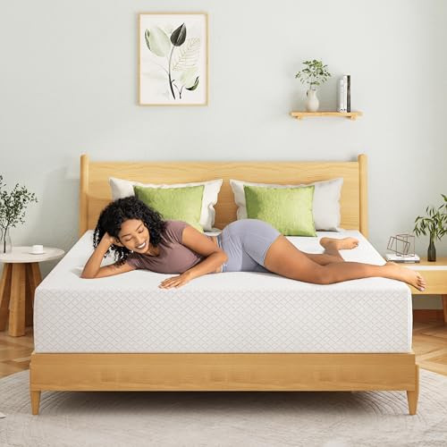 EGOHOME 10 Inch Queen Mattress, Memory Foam Mattress in a Box with Cooling Green Tea Gel, Relieve... | Amazon (US)