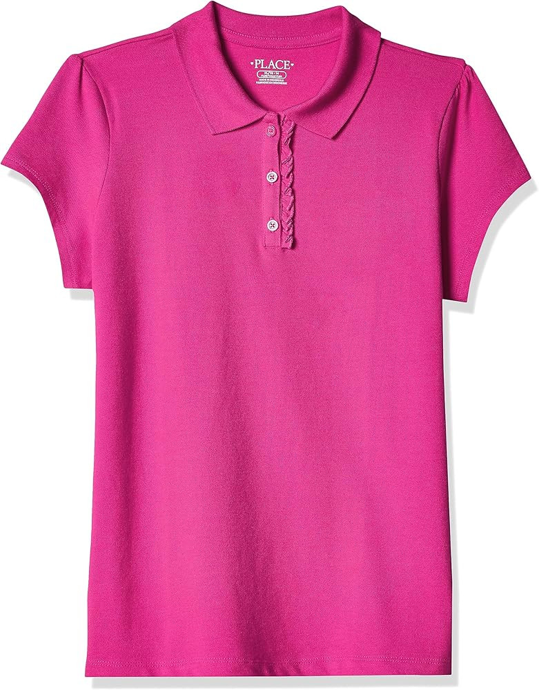 The Children's Place Girls' Uniform Pique Polo | Amazon (US)