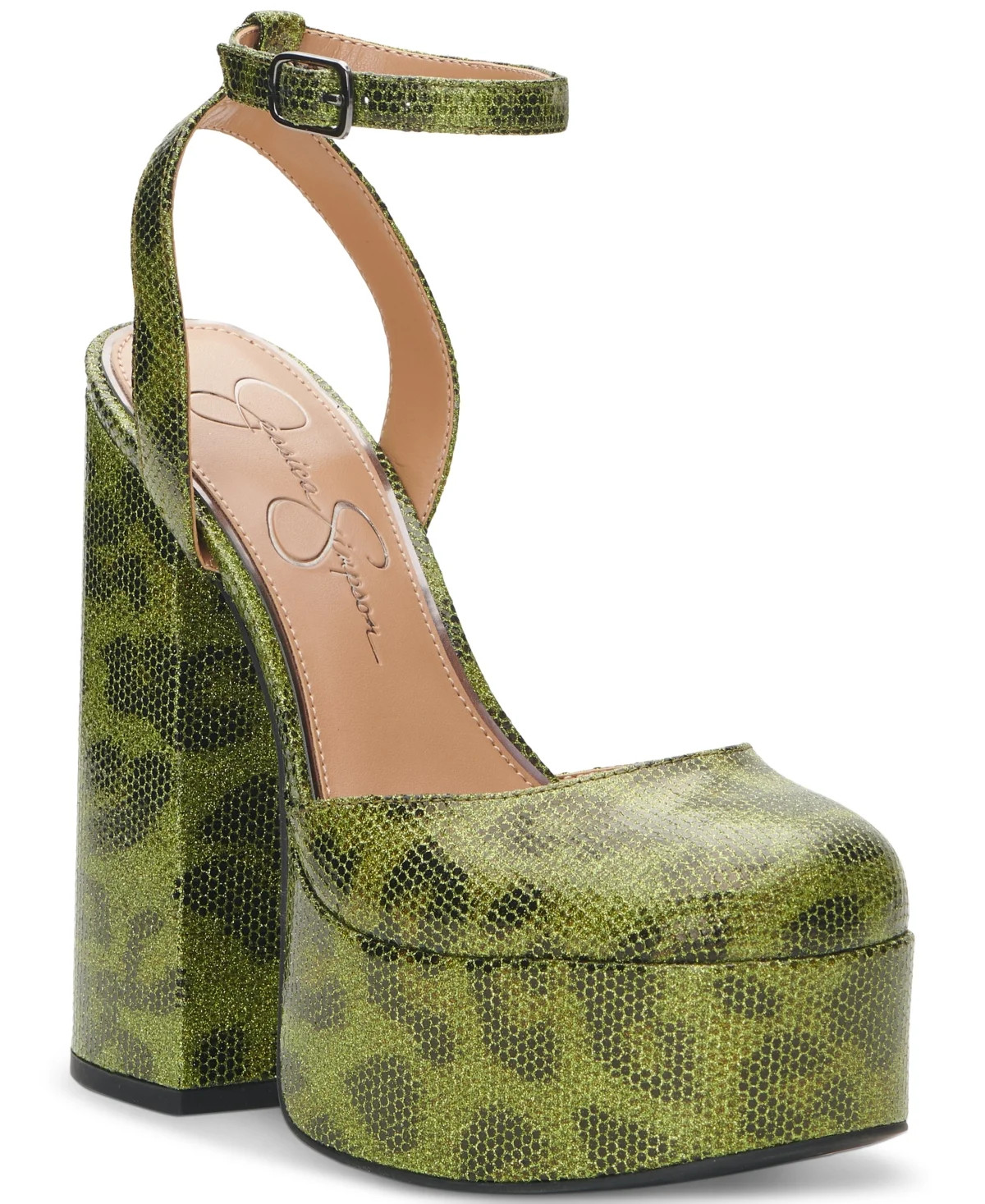 Jessica Simpson Women's Skilla Platform Pump in Green Size 8 Medium | Walmart (US)