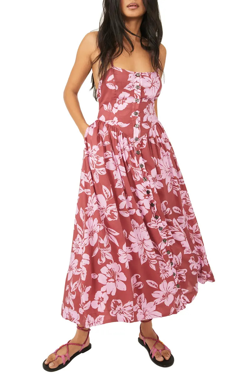 Floral Print Halter Neck Sundress | Nordstrom