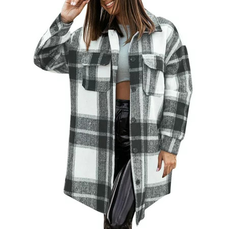 fvwitlyh Winter Coat for Women Women s Winter Warm Thicken Parka Jacket Casual Plus Size Fuzzy Fleec | Walmart (US)