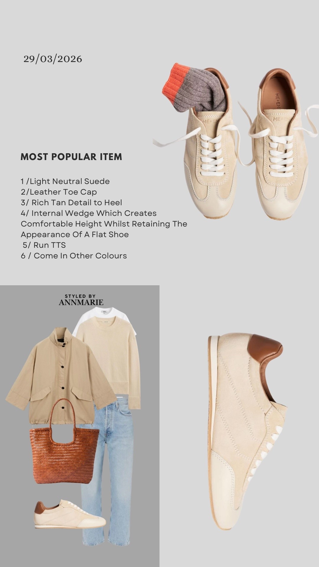 This weeks most popular item 

Neutral retro trainer 

#LTKshoes #LTKspring