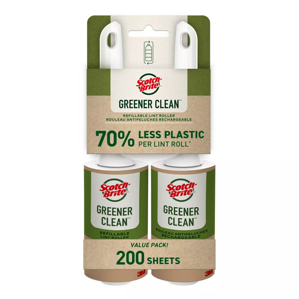 Scotch-Brite Greener Clean Lint Roller Twin Pack - 2ct | Target