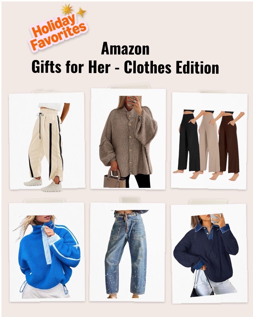 Amazon gift for HER -  clothing edition 

#LTKootd #LTKHoliday #LTKGiftGuide