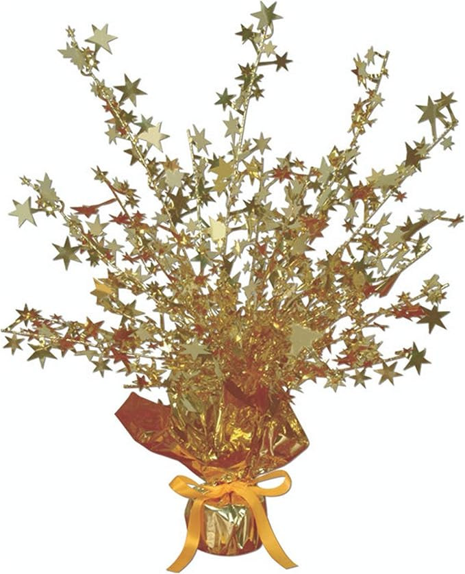 Beistle 50806-GD Star Gleam N Burst Centerpiece, 15-Inch (2-Pack) | Amazon (US)