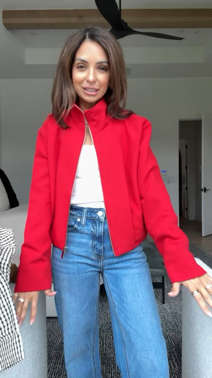 Zara haul! I love the fit of this red bomber jacket for fall. I’m wearing size XS! ❤️

#LTKSeasonal #LTKOver40 #LTKPetite