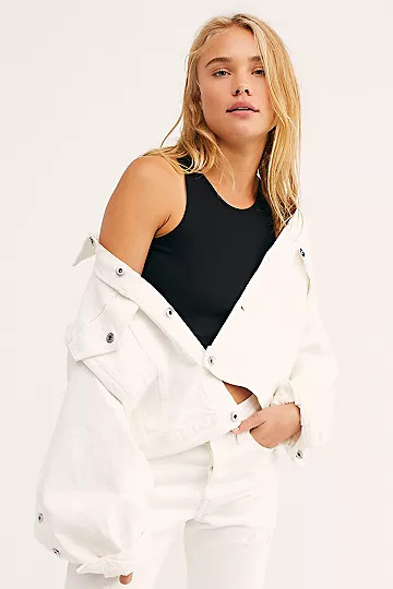 High-Neck Ribbed Crop | Free People (Global - UK&FR Excluded)