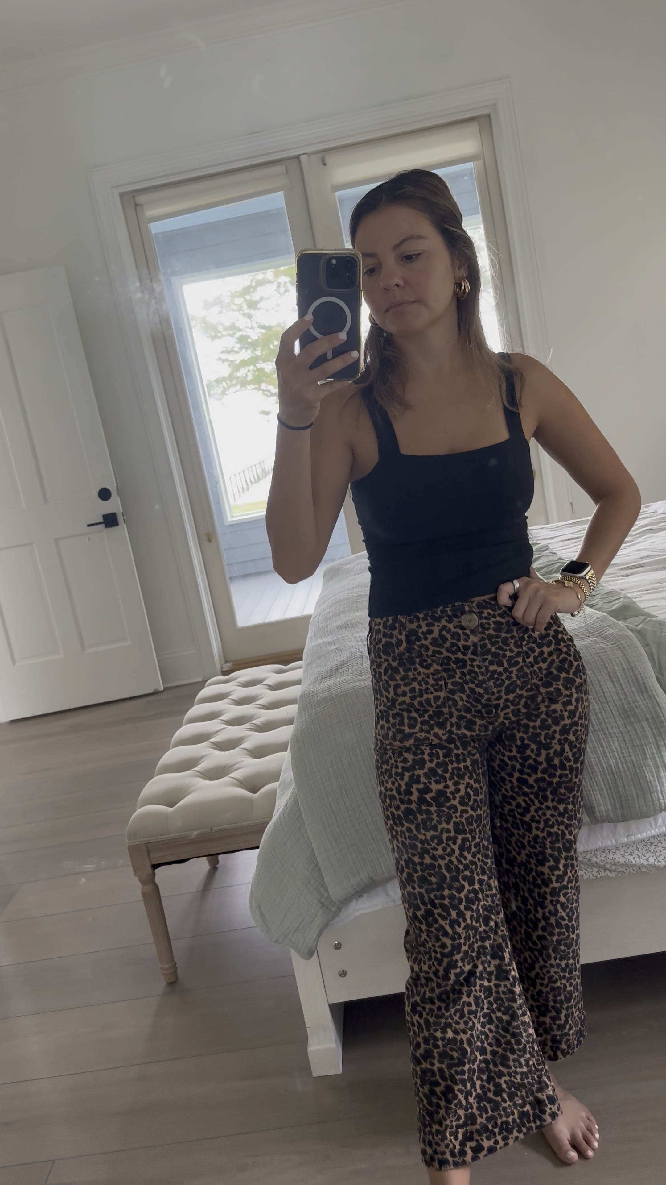 Casual Sunday! I love these jaguar print pants! 

#LTKPetite #LTKFindsUnder100 #LTKStyleTip