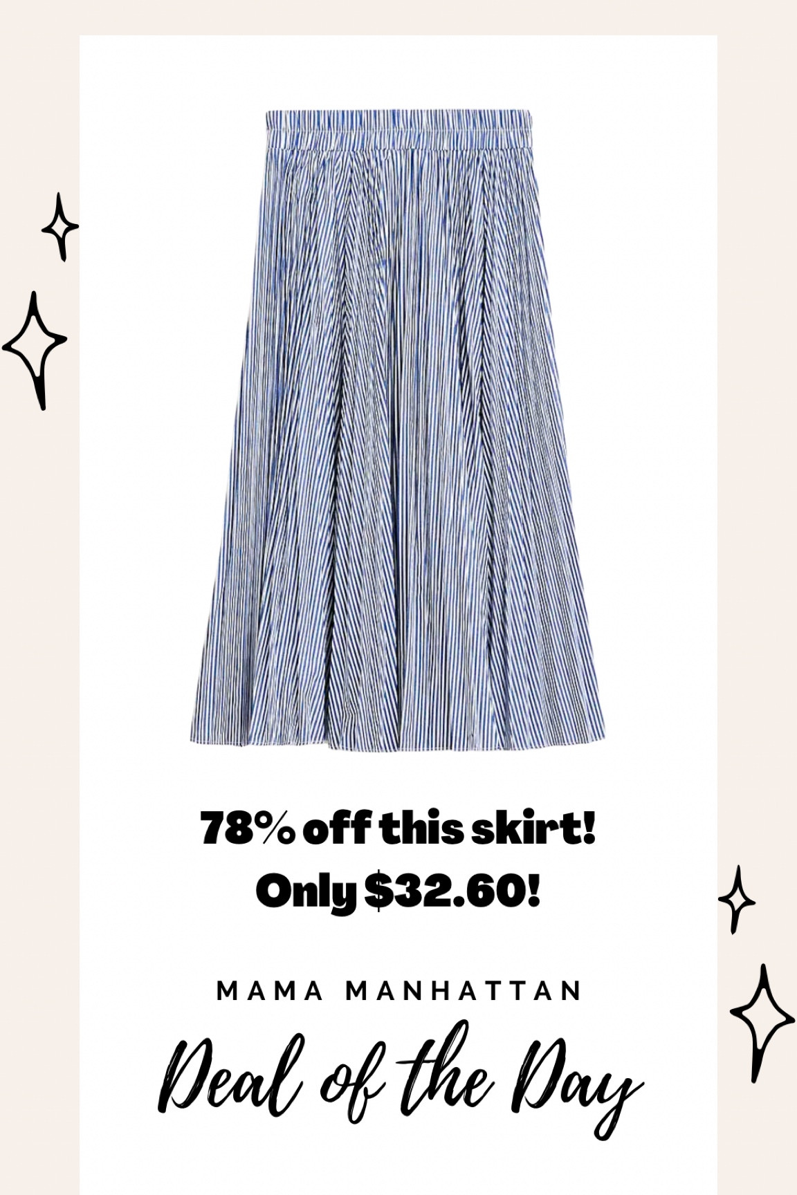 Deal alert on this gorgeous midi pleated skirt! Originally $148 and now only 32.60 with code SHOPSALE 

#LTKFind #LTKunder50 #LTKworkwear