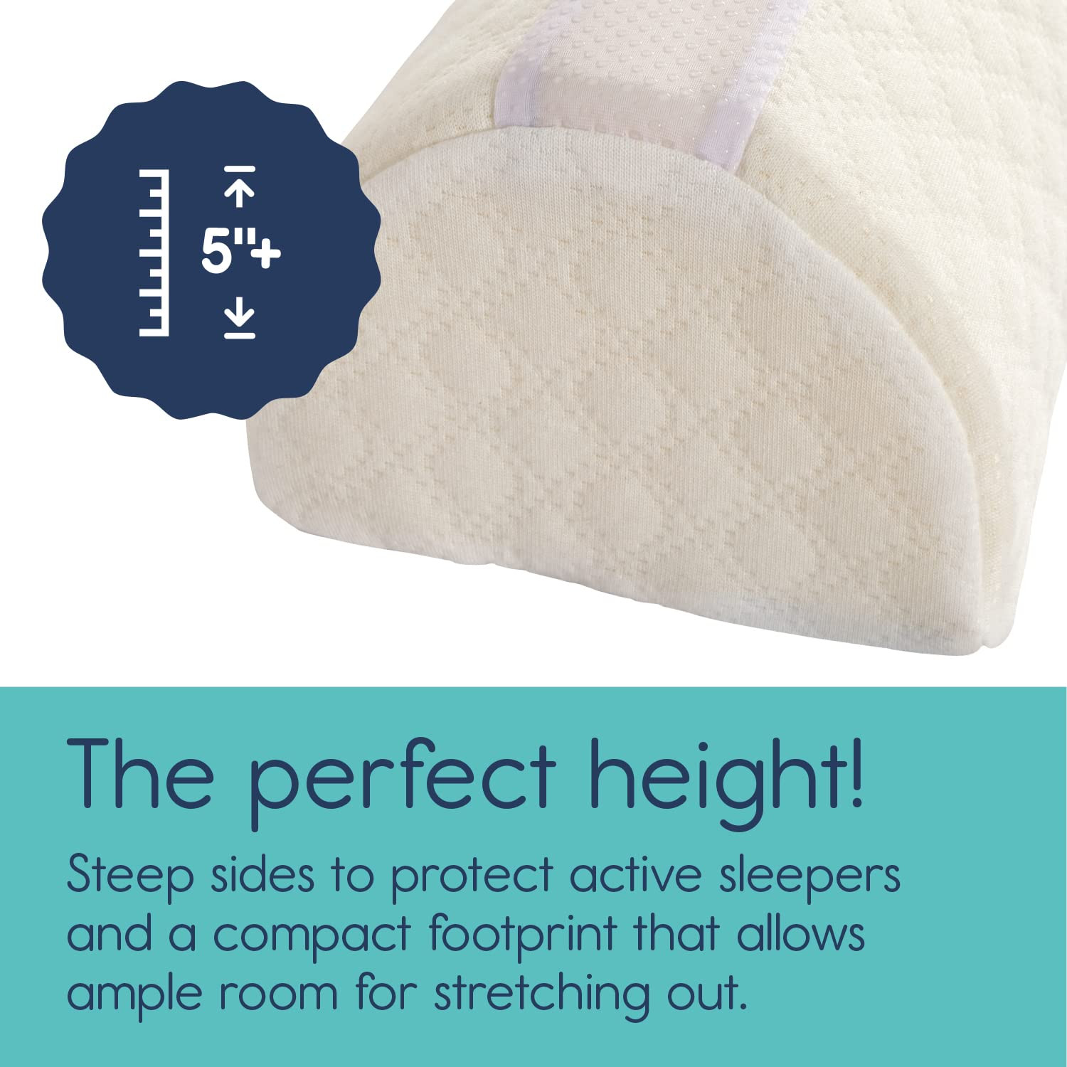 hiccapop [2-Pack] Foam Bed Bumpers for Toddlers, Toddler Bed Rails w/ Water-resistant Cover, Bed ... | Amazon (US)