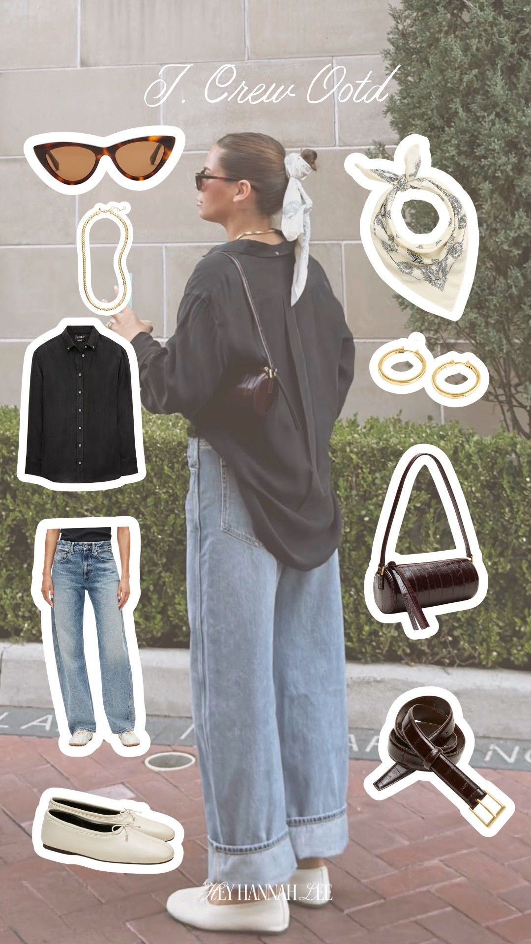 Outfit head to toe is J. Crew 🥰 
women’s fashion, fall transition outfit, jeans, denim, button up, jewelry, accessories, purse, sunglasses, ballet flat

#LTKootd #LTKgrwm #LTKdayinmylife