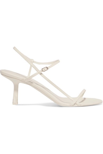 The Row - Bare Leather Sandals - White | NET-A-PORTER (US)