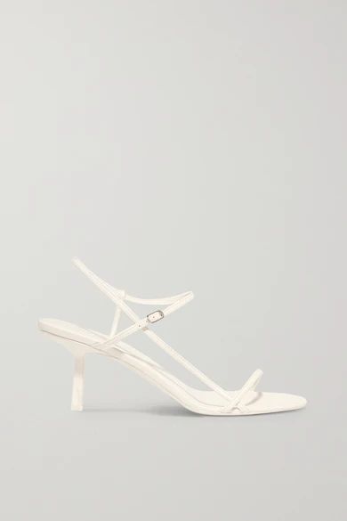 The Row - Bare Leather Sandals - White | NET-A-PORTER (US)