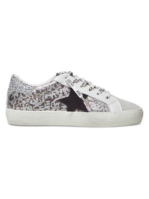 Star Patch Mixed-Media Sneakers | Saks Fifth Avenue OFF 5TH